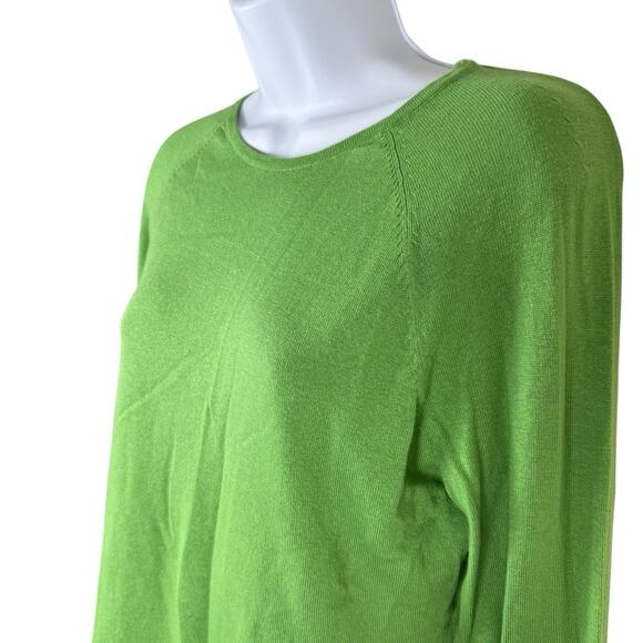 J McLaughlin Sweater Womens Small Green Jamey Pullover Old Money Quiet Luxury - Picture 5 of 10